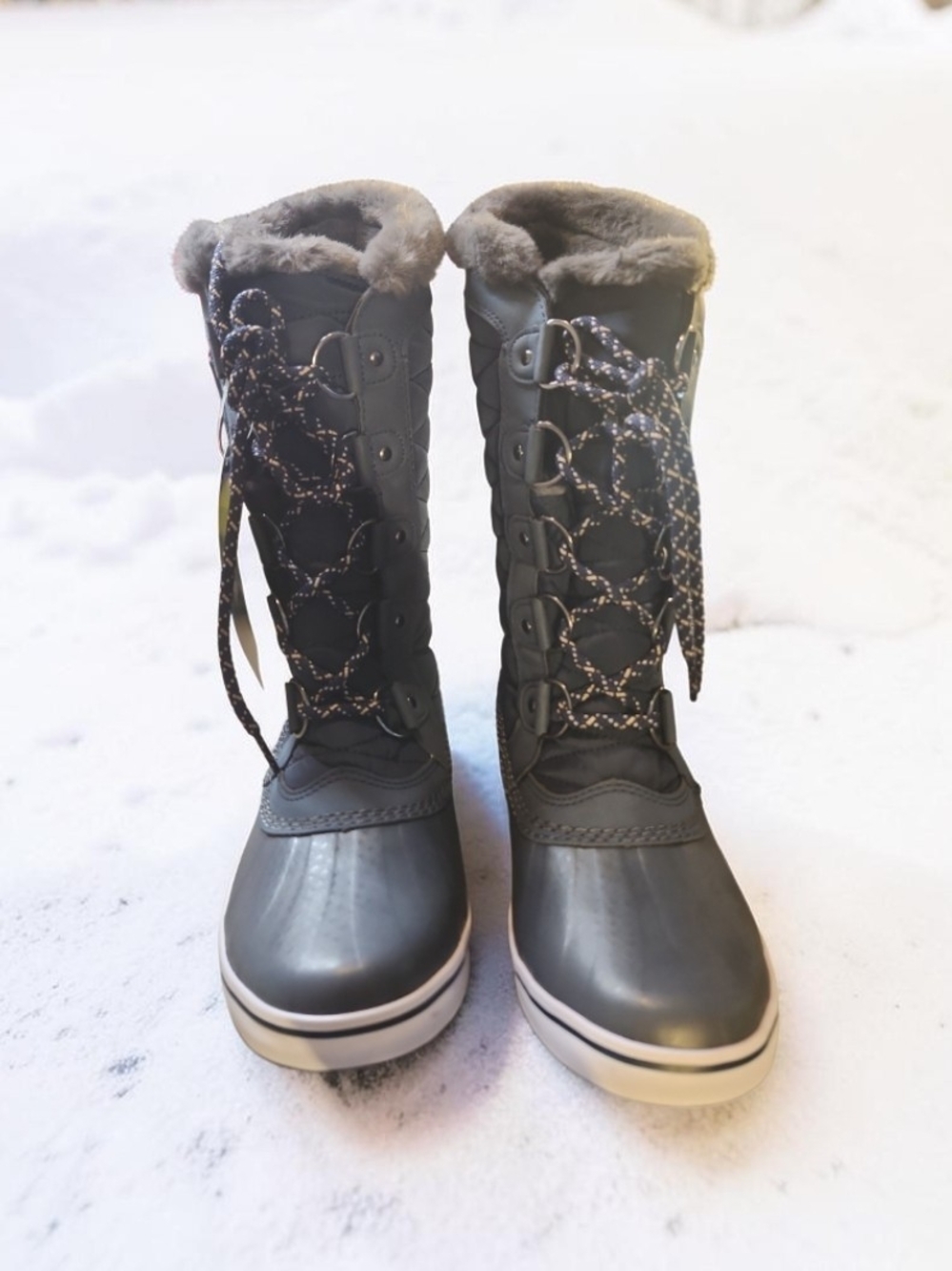 JBU By Jambu Women's Faux-Fur Trim Waterproof Lace-Up Winter Boots NIB